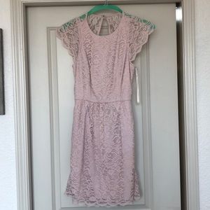 BCBG pink lace dress